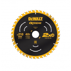 DeWALT pjovimo diskas medienai 210 mm T40